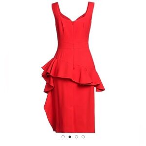 Alexander McQueen Ruffled Wool-blend Peplum Dress